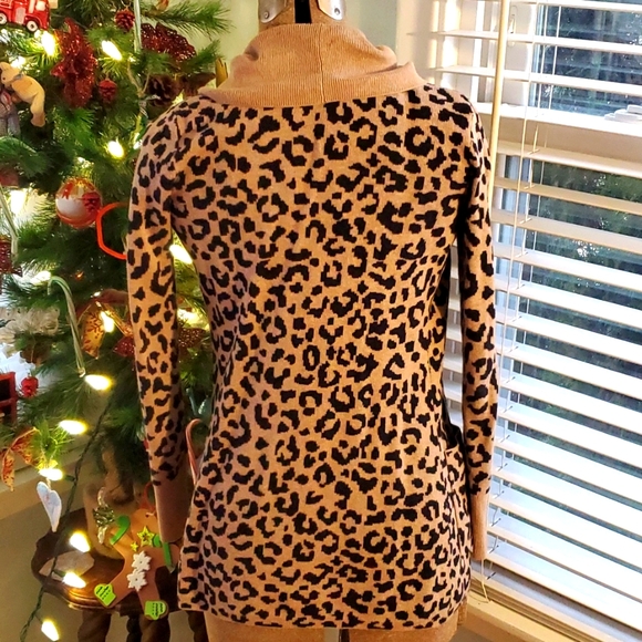 100% cotton leopard print long cardigan - Picture 9 of 9